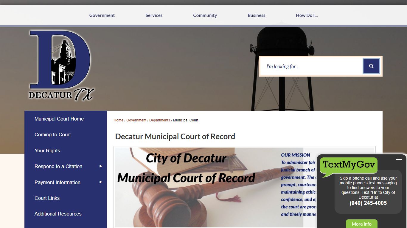 Decatur Municipal Court of Record | Decatur, TX - Official Website